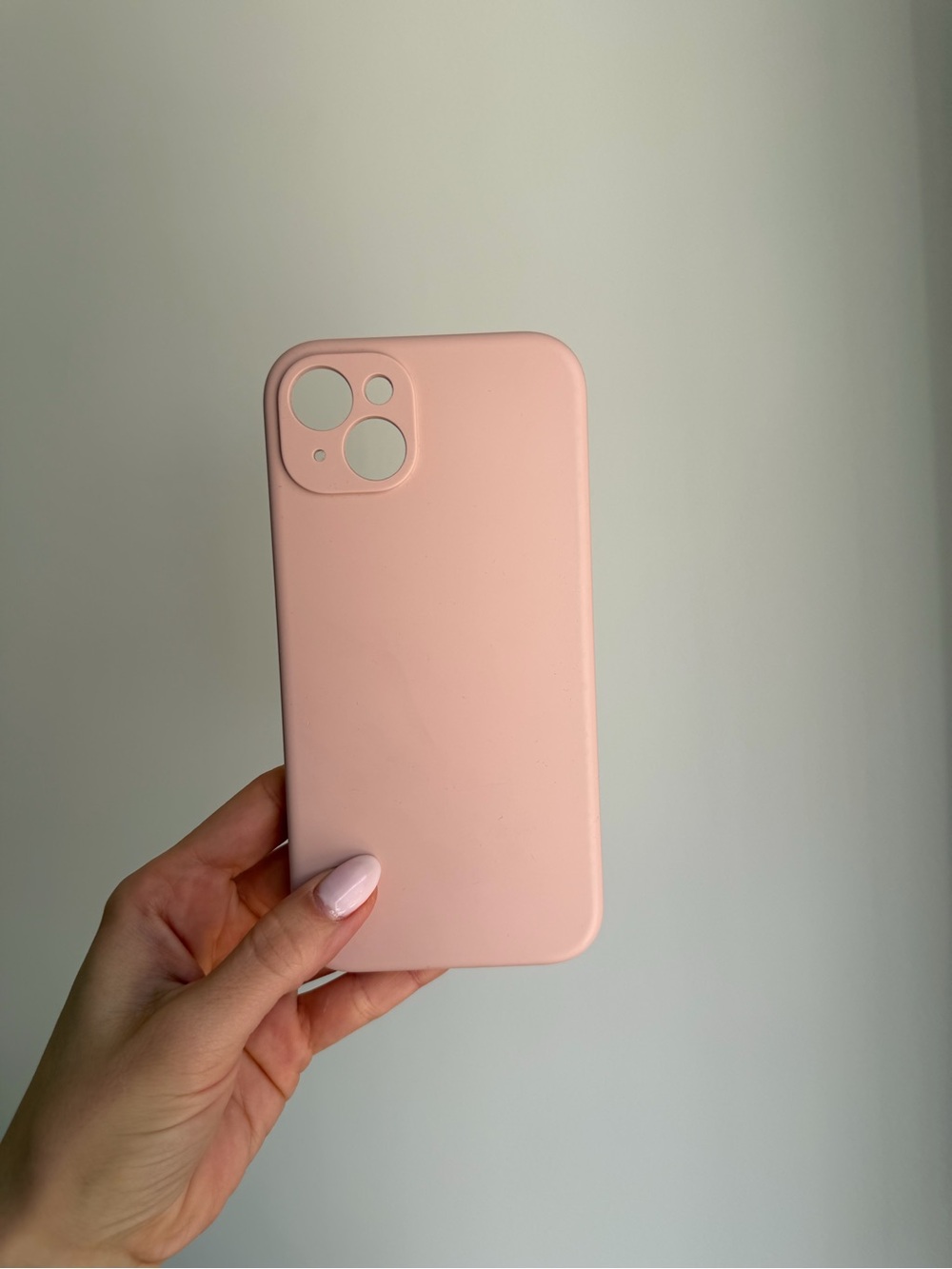 Pink Silicone Phone Case for iPhone 15 Plus